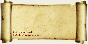 Jana Komar vizit kartica